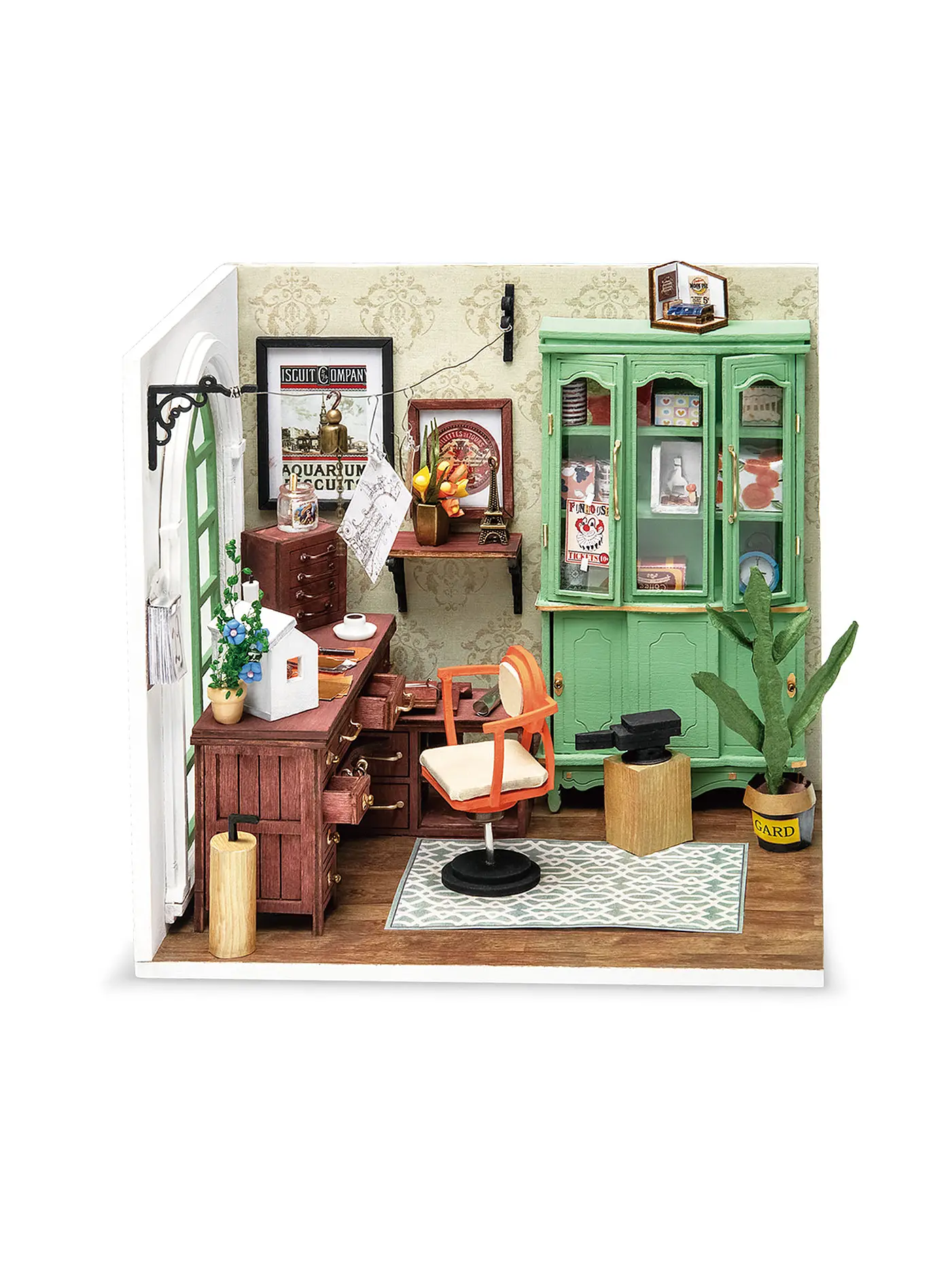 ROBOTIME | Jimmy’s Studio DGM07 Home Office DIY Miniature | 